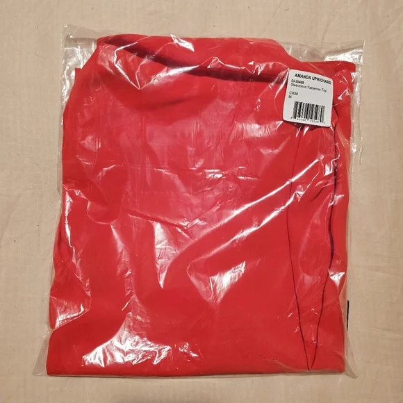 NWT Amanda Uprichard x Revolve Sleeveless Fabienne Top in Crimson Red – Sz Med - Picture 5 of 7